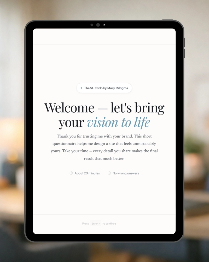 The St. Carlo done-for-you custom website service