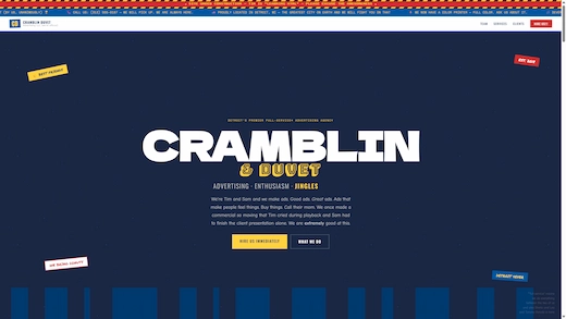 Cramblin Duvet Advertising - Detroit hype agency